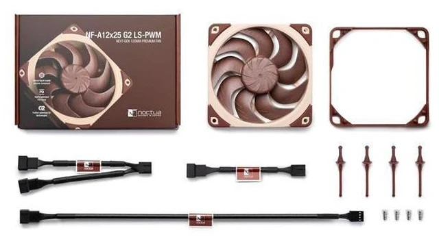 Alt view image 4 of 7 - NF-A12x25 G2 LS-PWM, Premium-Quality Quiet 120mm PC Fan (Brown)
