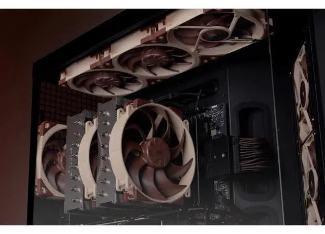 Alt view image 4 of 7 - NF-A12x25 G2 PWM Sx2-PP, Dual Fan Set for Push-Pull and Side-by-Side Applications (Brown)