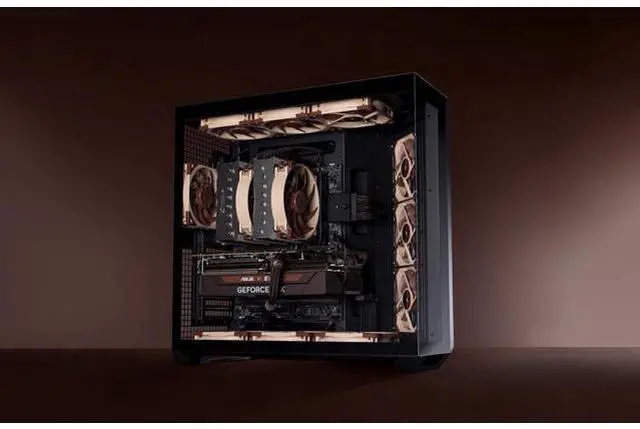 Alt view image 6 of 7 - NF-A12x25 G2 PWM Sx2-PP, Dual Fan Set for Push-Pull and Side-by-Side Applications (Brown)