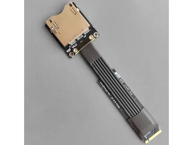 Alt view image 3 of 6 - CFexpress Type B to M.2 NVMe 2280 Key-M SSD PCIe 4.0 Extension Cable CFe Converter Compatible for Canon R5 Nikon Z6Z7 Xbox Storage Card Adapter (15cm,R49GF)