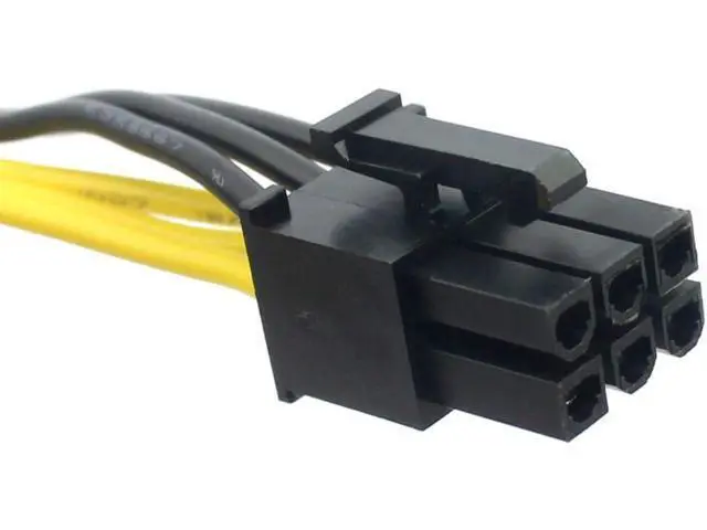 Alt view image 4 of 7 - 2 Pack 6 Pin Male to Dual 8 (6+2) Pin Male PCI Express Power Adapter Extension Cable for Graphics Card Module Line 18AWG 6P to Dual 8p Splitter Ribbon Cable