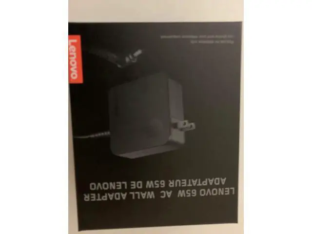 Alt view image 6 of 6 - Lenovo 65W AC Wall Adapter P/N: GX20L29355 for Lenovo Notebooks: Ideapad Flex 4-1480-80VD, Ideapad Flex 4-1580-80VE, Ideapad 510S, Compatible with P/N: 5A10K78745, ADLX65CLGU2A - Retail Box.