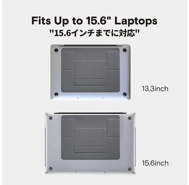 Alt view image 5 of 7 - MOFT Invisible Slim Laptop Stand, Adhesive and Reusable, Adjustable Perfect Viewing Angles, Compatible with Laptops Up to 15.6", (Starry Grey)