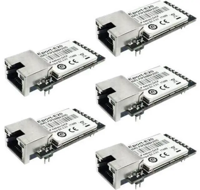 Main image of 5/10PCS Eport-E20 Network Server Port FreeRTOS TTL Serial to Ethernet Embedded Module DHCP 3.3V DHCP TCP IP Telnet Converter MCU (5pcs)