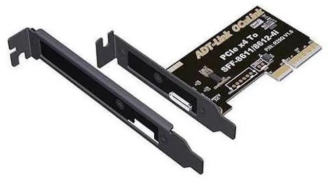 Main image of PCIE 5.0 X4 to OCuLink SFF-8611 External Dock Adapter Compatible with NUC STX ITX Motherboard Mini PC (R29Q with Bracket)