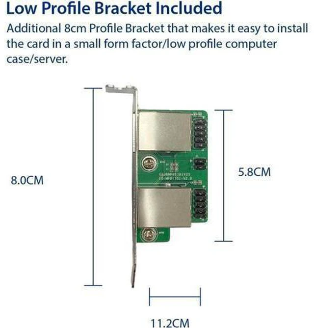 Alt view image 5 of 6 - I/O Crest M.2 (B & M-Key) PCIe Interface Single Port Gigabit Ethernet Modules NIC RealTek RTL8111H Chipset