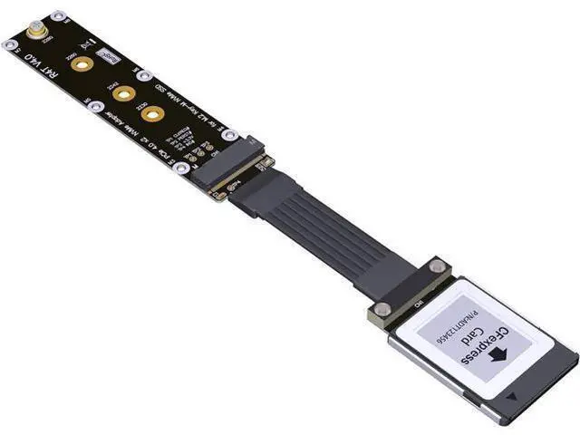 Main image of CFexpress Type B to M.2 NVMe 2280 Key-M SSD PCIe 4.0 Extension Cable CFe Converter Compatible for Canon R5 Nikon Z6Z7 Xbox Storage Card Adapter (15cm,R94ST)