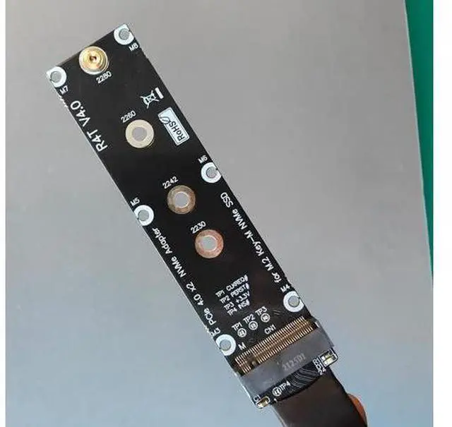 Alt view image 5 of 6 - CFexpress Type B to M.2 NVMe 2280 Key-M SSD PCIe 4.0 Extension Cable CFe Converter Compatible for Canon R5 Nikon Z6Z7 Xbox Storage Card Adapter (15cm,R94ST)