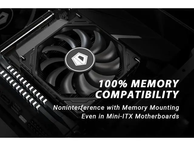 Alt view image 4 of 7 - ID-COOLING IS-40X V3 45mm Height Low Profile CPU Cooler 4 Heatpipes CPU Air Cooler with 15mm Thickness Slim Fan Support Intel LGA1700/1200/115X; AMD AM5/AM4 For Desktop