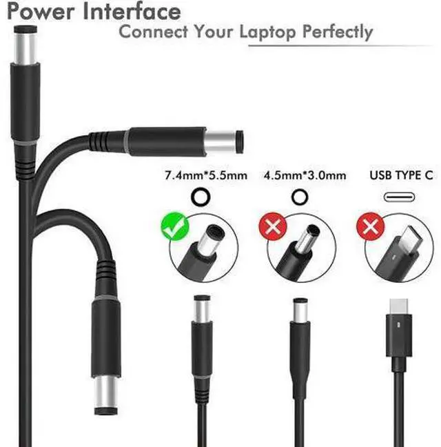 Alt view image 6 of 6 - New Slim 19.5V 12.3A 240W PA-9E AC Adapter Laptop Charger Cord for DELL Alienware M15x M17x M17x R2 M17x R3 M4700 M6400 M6500 M6600 J211H FWCRC C3MFM U896K 6RTJT Y044M