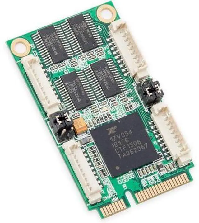 Alt view image 2 of 7 - IO Crest SI-MPE15047 4 Port Serial Mini PCIe Expansion Card RS-232 XR17V354