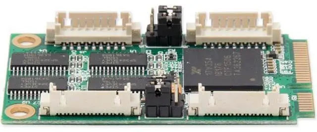 Alt view image 3 of 7 - IO Crest SI-MPE15047 4 Port Serial Mini PCIe Expansion Card RS-232 XR17V354