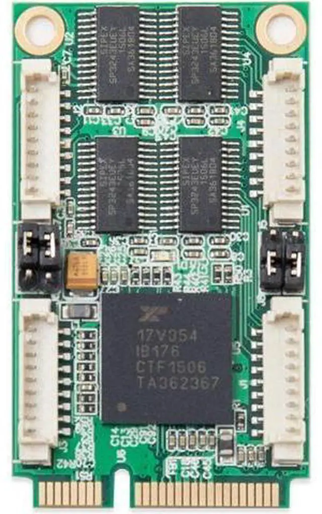 Alt view image 5 of 7 - IO Crest SI-MPE15047 4 Port Serial Mini PCIe Expansion Card RS-232 XR17V354