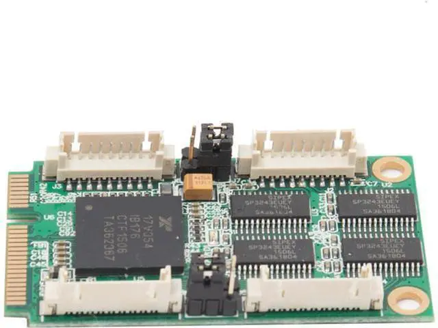 Alt view image 4 of 7 - IO Crest SI-MPE15047 4 Port Serial Mini PCIe Expansion Card RS-232 XR17V354