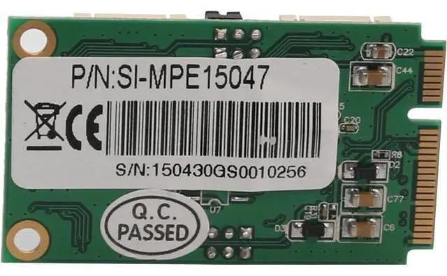 Alt view image 7 of 7 - IO Crest SI-MPE15047 4 Port Serial Mini PCIe Expansion Card RS-232 XR17V354