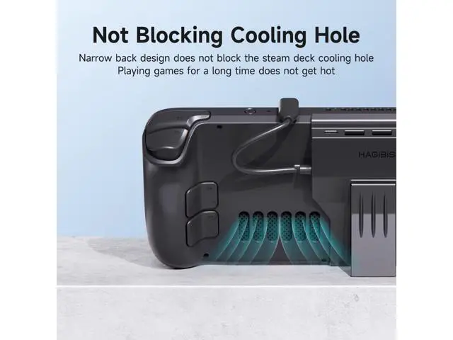 Alt view image 7 of 7 - Hagibis Steam Deck Docking Station, 4 in 1 USB-C Dock Stand with 100W Full Speed Charging Power Delivery, 4K@60Hz HDMI 2.0, 2 USB 2.0 Ports and Holder, Portable USB Hub for SteamDeck