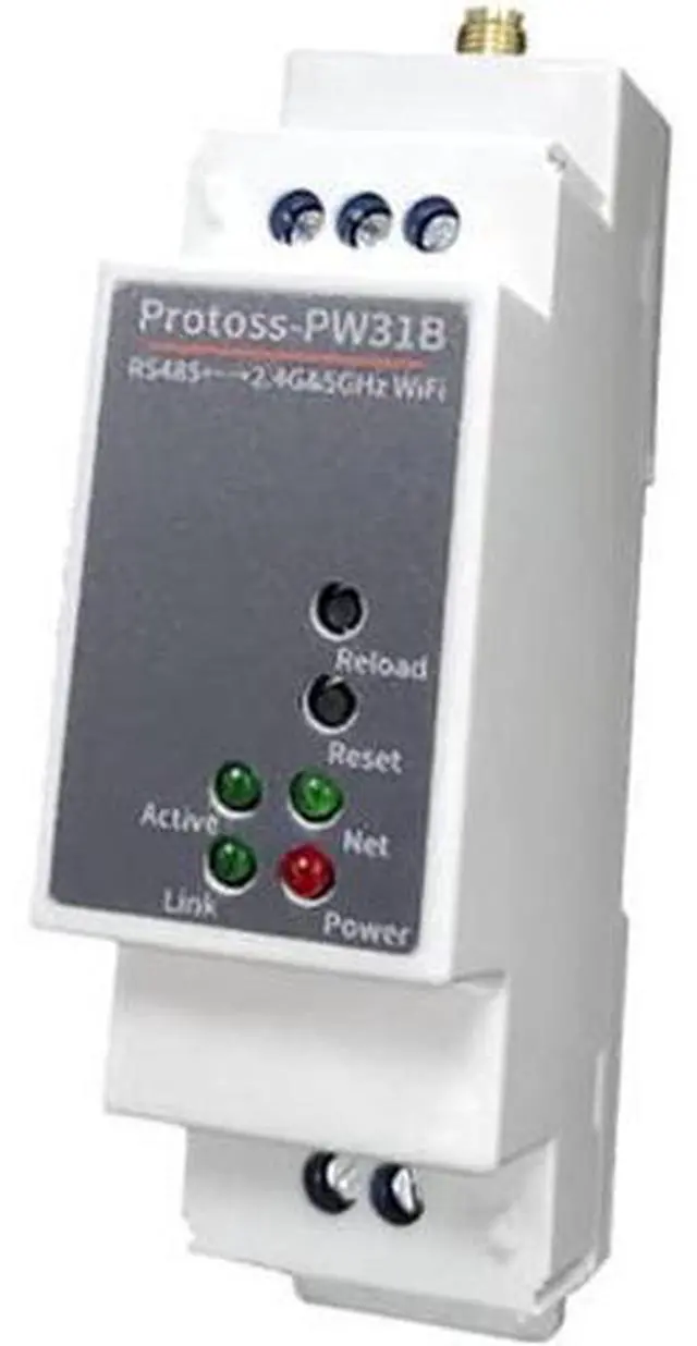 Main image of IoT Gateway RS485 to WiFi Dual-Band Serial Server HF Protoss-PW31B 2.4G 5G Din Rail Industrial Device Support Http Client Modbus TCP to RTU (High Voltage)