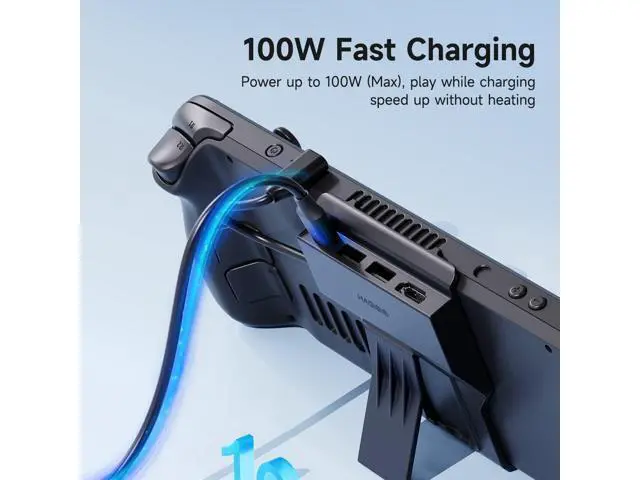 Alt view image 5 of 7 - Hagibis Steam Deck Docking Station, 4 in 1 USB-C Dock Stand with 100W Full Speed Charging Power Delivery, 4K@60Hz HDMI 2.0, 2 USB 2.0 Ports and Holder, Portable USB Hub for SteamDeck