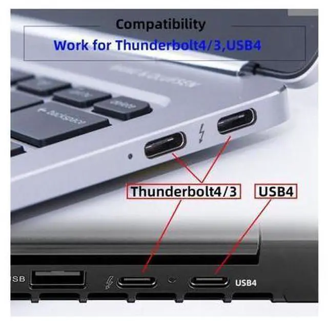 Alt view image 3 of 7 - Silver Virtual Display Adapter USB4.0 USB5.0 Type-C USB-C DDC EDID Dummy Plug Headless Ghost Display Emulator 4K@60Hz Compatible with Thunderbolt3/4/5