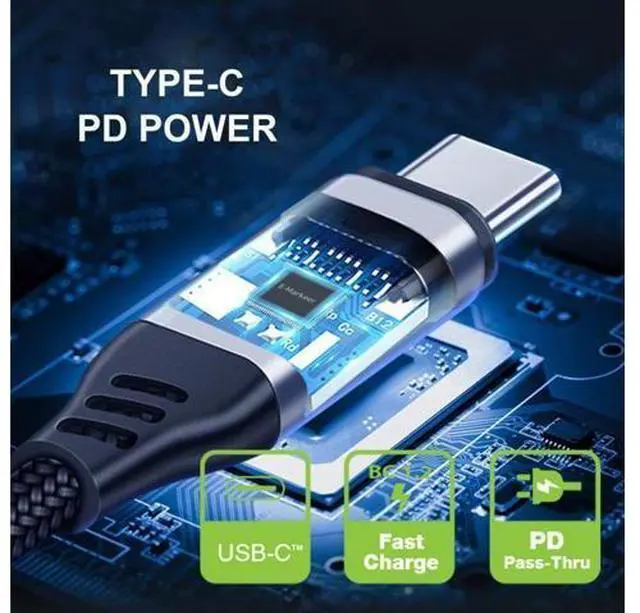 Alt view image 3 of 7 - Type-C Voltage Current Power Capacity, Working Time Ammeter Voltmeter USB Cable Charger Detector USB-C Tester 4-30V 0-6.5A Digital Multimeter