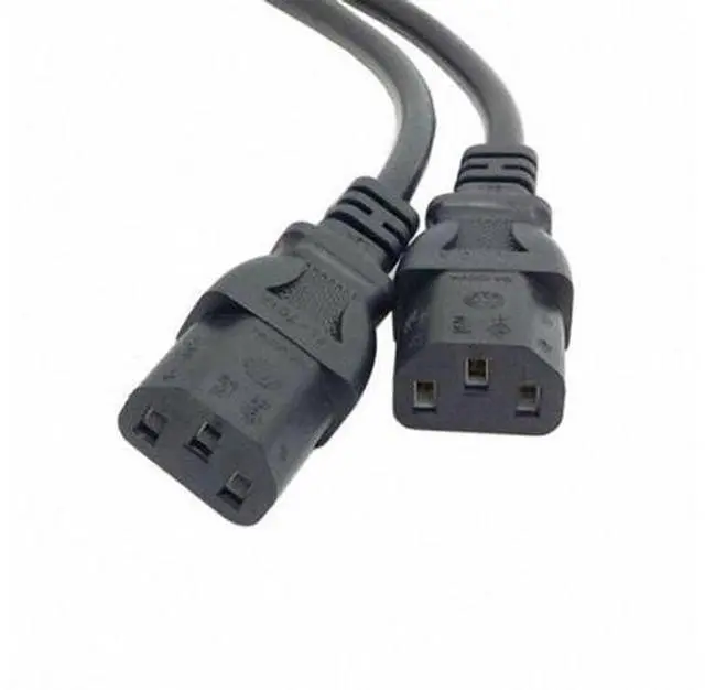 Alt view image 3 of 7 - HKCY PW-037 Single C14 to Dual C13 5-13R Short Power Y Type Splitter Adapter Cable Cord
