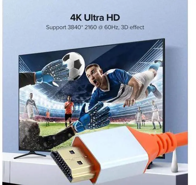 Alt view image 6 of 7 - 2.0M HDMI 4K to HDMI Ultra Soft High Flex HDTV Cable Hyper Super Flexible Cord High Speed Type-A Male to Male for Computer HDTV