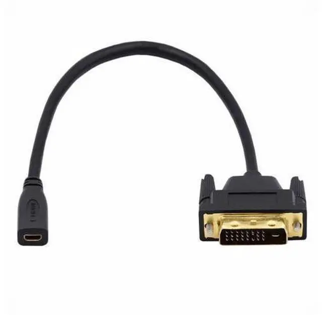 Main image of DVI 24+1 Male to Micro HDMI 1.4 Type-D 4K Female Extension Cable for Computer HDTV Graphics Card UHD