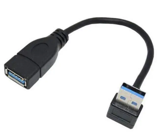 Main image of SM Up Angled USB 3.0 Type-A Male to USB 3.0 Type-A Female Extension Cable 20cm 5Gbps 90 Degree