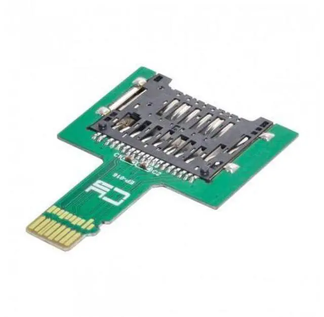 Alt view image 2 of 7 - HKCY EP-016 TF Micro SD Male Extender to SD Card Female Extension Adapter PCBA SD/SDHC/SDXC UHS-III UHS-3 UHS-2