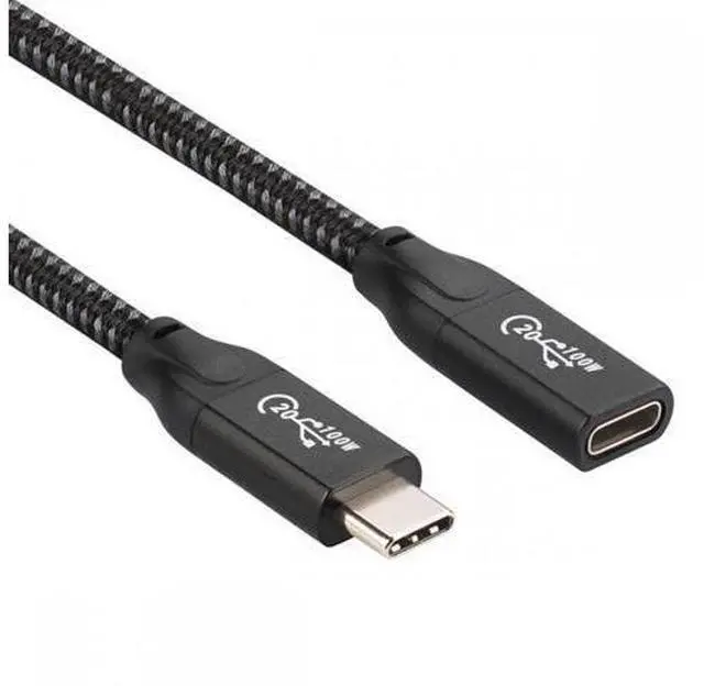 Main image of USB3.2 Male to Female Extension Cable 20Gbps Sleeve with 100W and 8K 5K USB4.0 Type-C Compatible with Thunderbolt3/4 (60cm)