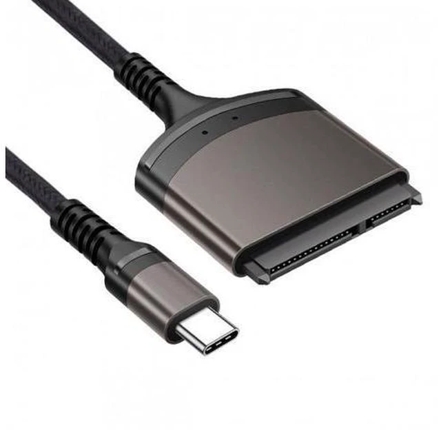 Alt view image 2 of 7 - HKCY UC-146-SL 5Gbps USB-C Type-C to SATA 22 Pin Adapter Cable for 2.5" Hard Disk Driver SSD Laptop