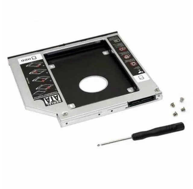 Alt view image 5 of 7 - SATA 22pin HDD HD Hard Disk Drive Caddy Case for 9.5mm Universal Laptop CD / DVD-ROM Optical Bay
