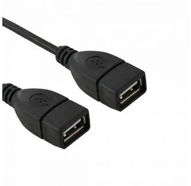 Alt view image 5 of 7 - USB 9Pin 10Pin Motherboard Female Header to Dual USB 2.0 Female Adapter Cable 50cm