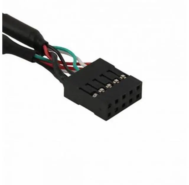 Alt view image 4 of 7 - USB 9Pin 10Pin Motherboard Female Header to Dual USB 2.0 Female Adapter Cable 50cm