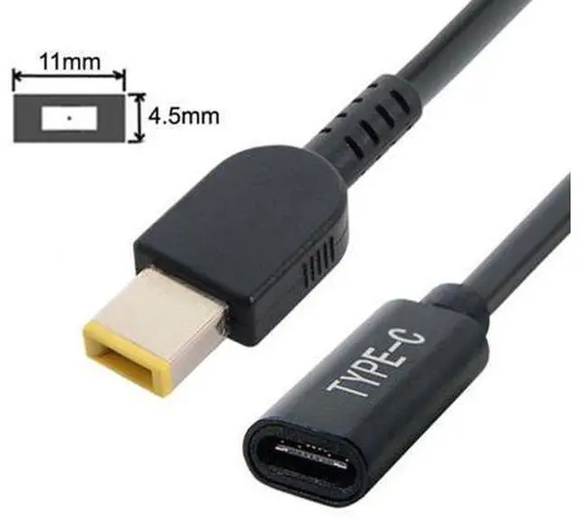 Main image of Type C USB-C Female Input to Rectangle 11.0*4.5mm Plug Cable UC-109-1145MM