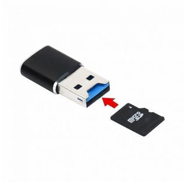 Alt view image 3 of 5 - USB 3.0 to Micro SD SDXC TF Card Reader Writer Adapter 5Gbps Super Speed for Car Laptop