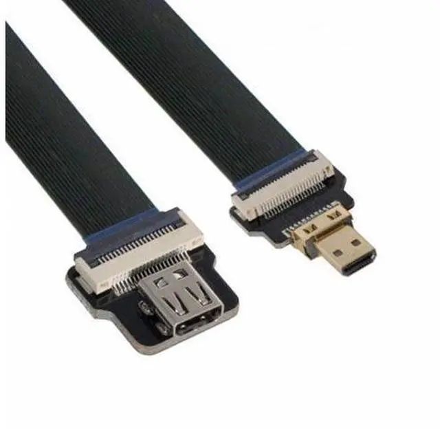 Main image of CYFPV Micro HDMI Male to Micro HDMI Female Extension FPC Flat Cable 1080P for FPV HDTV Multicopter Aerial Photography (0.5M)