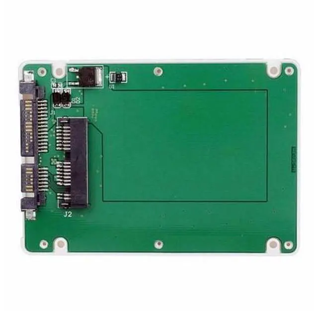 Alt view image 3 of 7 - 1.8" Micro SATA 16pin SSD to 2.5" SATA 22pin 7+15 hard disk case Enclosure White 7mm height