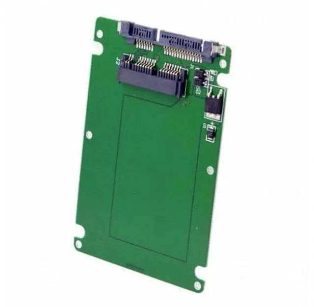 Alt view image 4 of 7 - 1.8" Micro SATA 16pin SSD to 2.5" SATA 22pin 7+15 hard disk case Enclosure White 7mm height
