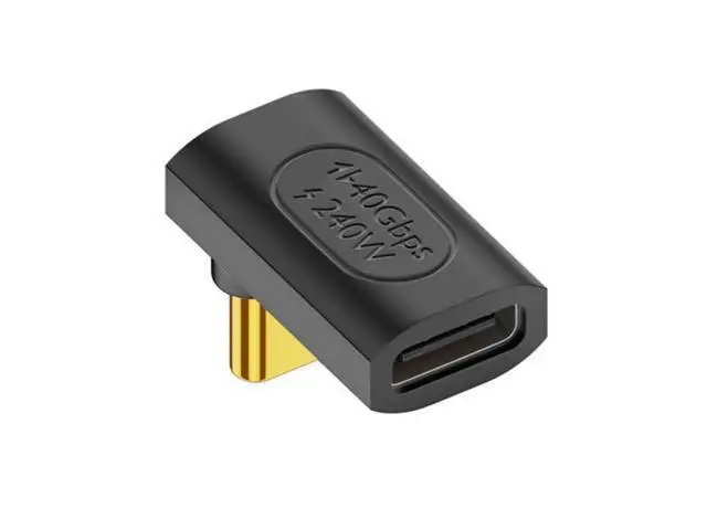 Alt view image 2 of 7 - HKCY USB4 Type C Male to Female Extension 240W Power 40Gbps Data 8K Video Adapter Up Down Angled for NS Phone Laptop