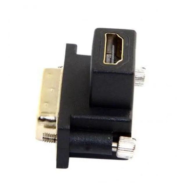 Alt view image 2 of 7 - SM 90 Degree Down Angled DVI Male to HDMI Female Adapter for Computer & HDTV & Graphics Card