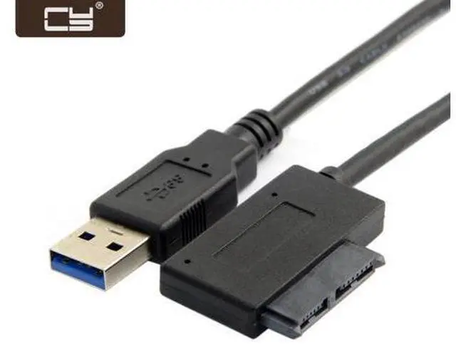 Main image of USB 3.0 to 7+6 13pin Slimline Sata Adapter Cable for Laptop Cd DVD Rom Optical Drive