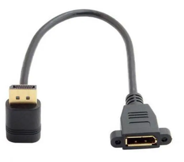 Alt view image 2 of 7 - HKCY DP-015-DN DisplayPort Display Port Male to Female 90 Degree Down Angled Extension Cable