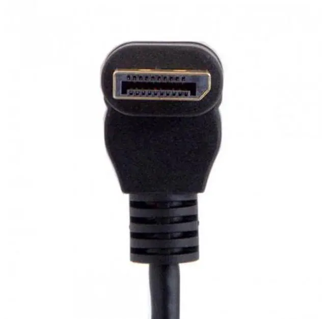 Alt view image 5 of 7 - HKCY DP-015-DN DisplayPort Display Port Male to Female 90 Degree Down Angled Extension Cable