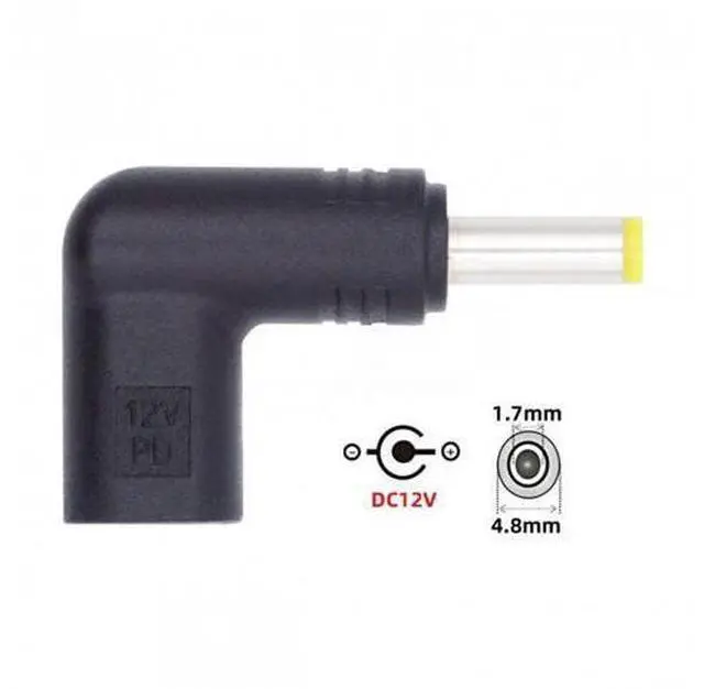 Alt view image 5 of 7 - USB 3.1 Type C USB-C Female to DC 12V 4.8x1.7mm Plug Adapter PD Emulator Trigger 90 Degree Angled