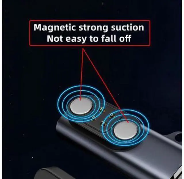 Alt view image 5 of 7 - 2pcs/lot Magnetic Charging Adapter USB Type-C to Pitch 2.5mm with 4-Pin Terraced Square Contacts Compatible with Bone Conduction Headphone