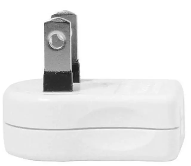 Alt view image 3 of 7 - HKCY PW-014-UP NEMA 1-15P USA Outlet Saver Power Extension Adapter 2-prong 2 Outlets 90 Degree Up Down Angled