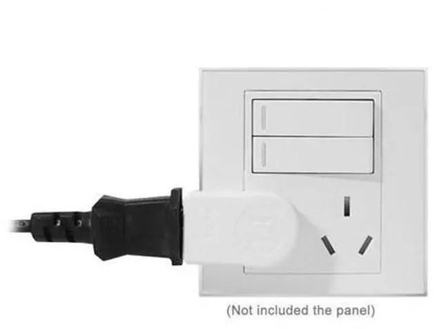 Alt view image 5 of 7 - HKCY PW-014-UP NEMA 1-15P USA Outlet Saver Power Extension Adapter 2-prong 2 Outlets 90 Degree Up Down Angled