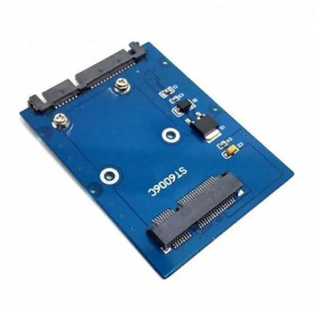 Alt view image 2 of 6 - Slim Type Mini PCI-E mSATA SSD to 2.5" SATA 3.0 22pin HDD Adapter Hard Disk PCBA SA-166