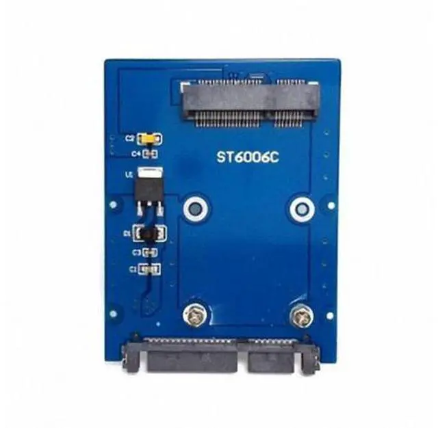 Alt view image 3 of 6 - Slim Type Mini PCI-E mSATA SSD to 2.5" SATA 3.0 22pin HDD Adapter Hard Disk PCBA SA-166